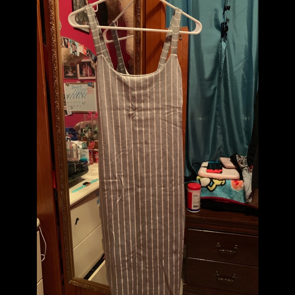 Stripe mid low dress